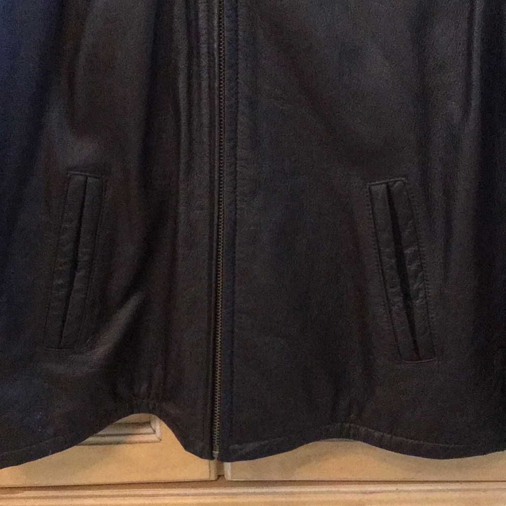 Authentic Leather Jacket / Quilted Lining Ladies … - image 4